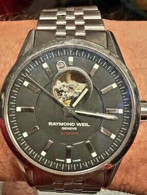 Raymond Weil Freelancer Automatic Men's Watch - Black Dial, Silver Bracelet